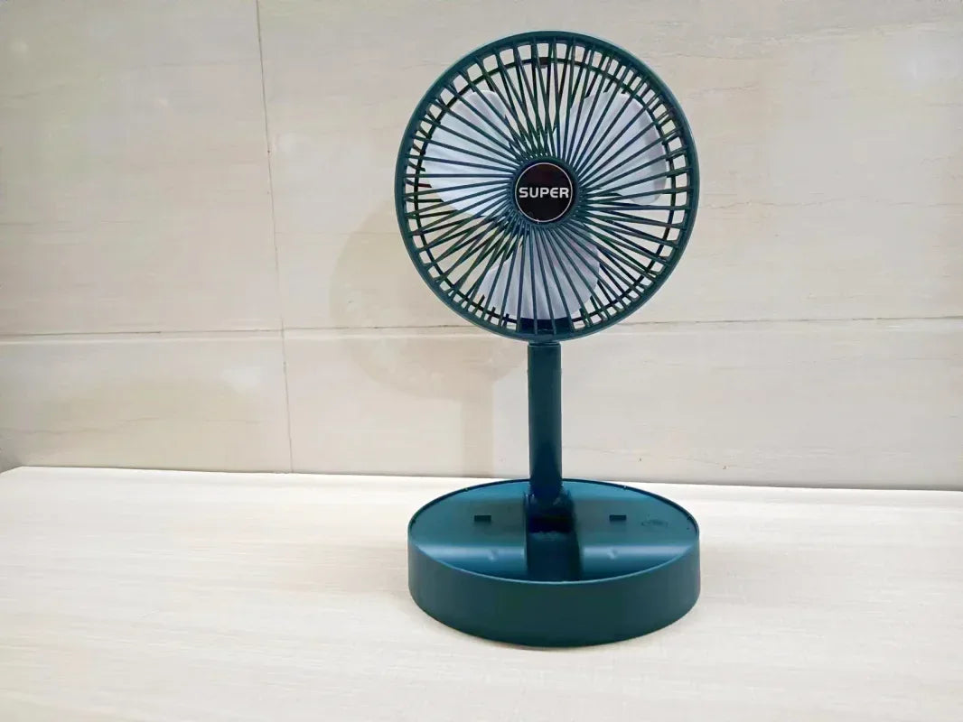 Stand Fan, 6 Inch Folding Portable Telescopic Floor/USB  with  Rechargeable Battery,3 Speeds Super Quiet Adjustable Height