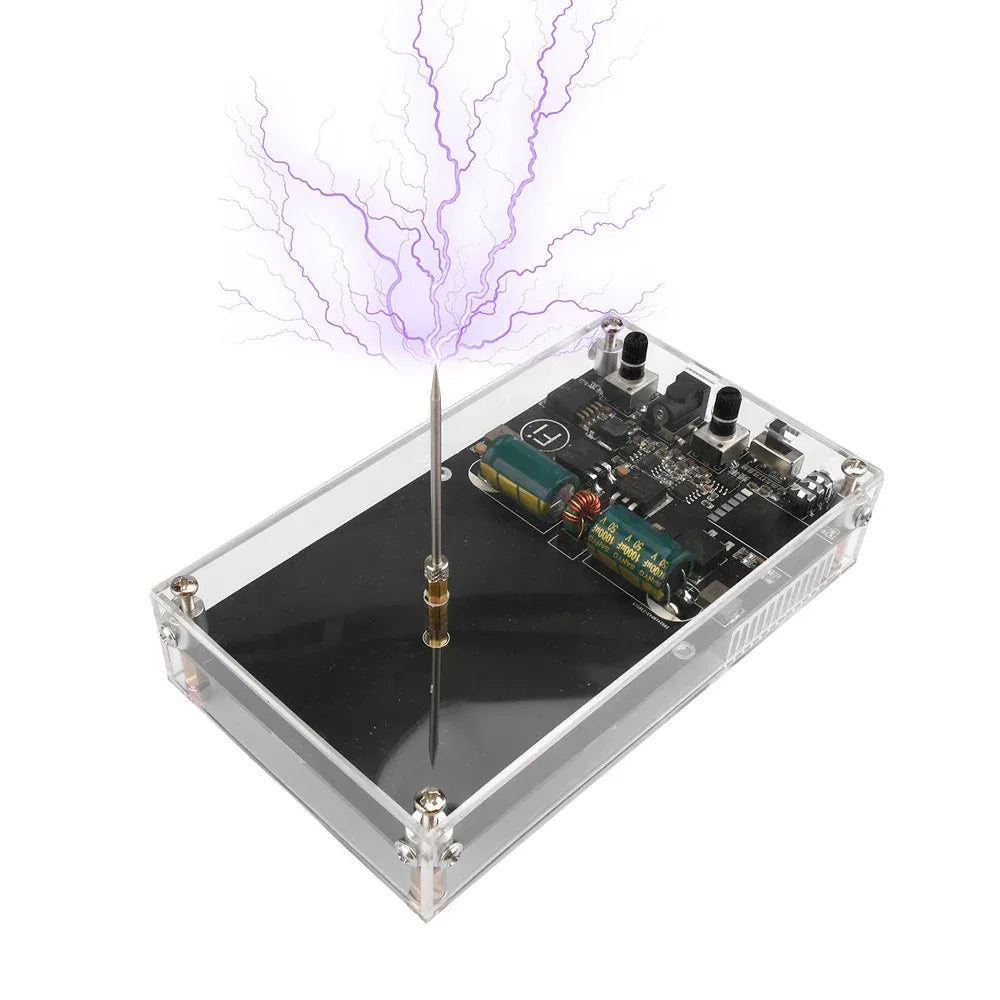 100-240V 50-60Hz Small Bluetooth Music Tesla Coil Arc Plasma Loudspeaker Man-made Lightning For Scientific Experiment