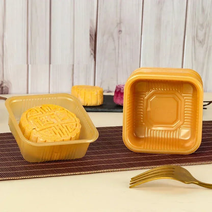 100Pcs Mooncake Wrapping Bag Machine Seal Plastic Bags For Egg Yolk Cookie Packaging Mid-Autumn Festival Party Decor Supplies