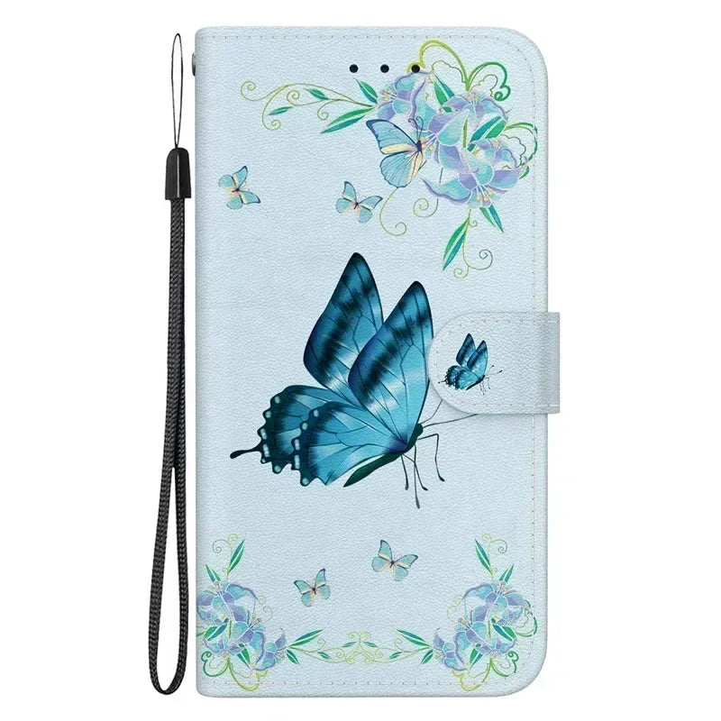 For Xiaomi Redmi 13 Case Solid Color Leather Flip Phone Case for Xaomi Redmi 13 Cover Redmi13 13C 5G Wallet Card Slots Etui