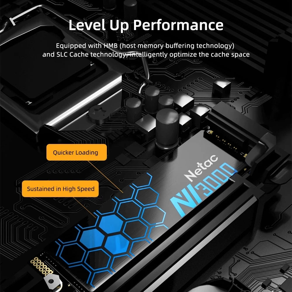 Netac NV3000 SSD M2 NVMe 3500MB/s PCIe 3.0 HD 250GB 500GB 1TB 2TB M.2 Hard Disk Internal Solid State Drive for Desktop Laptop