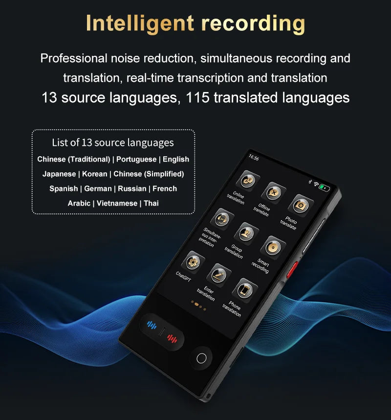 Language Translator Device 148 In Real-time Online Languages Translation Device Portable AI ChatGPT Photo Intelligent Translate