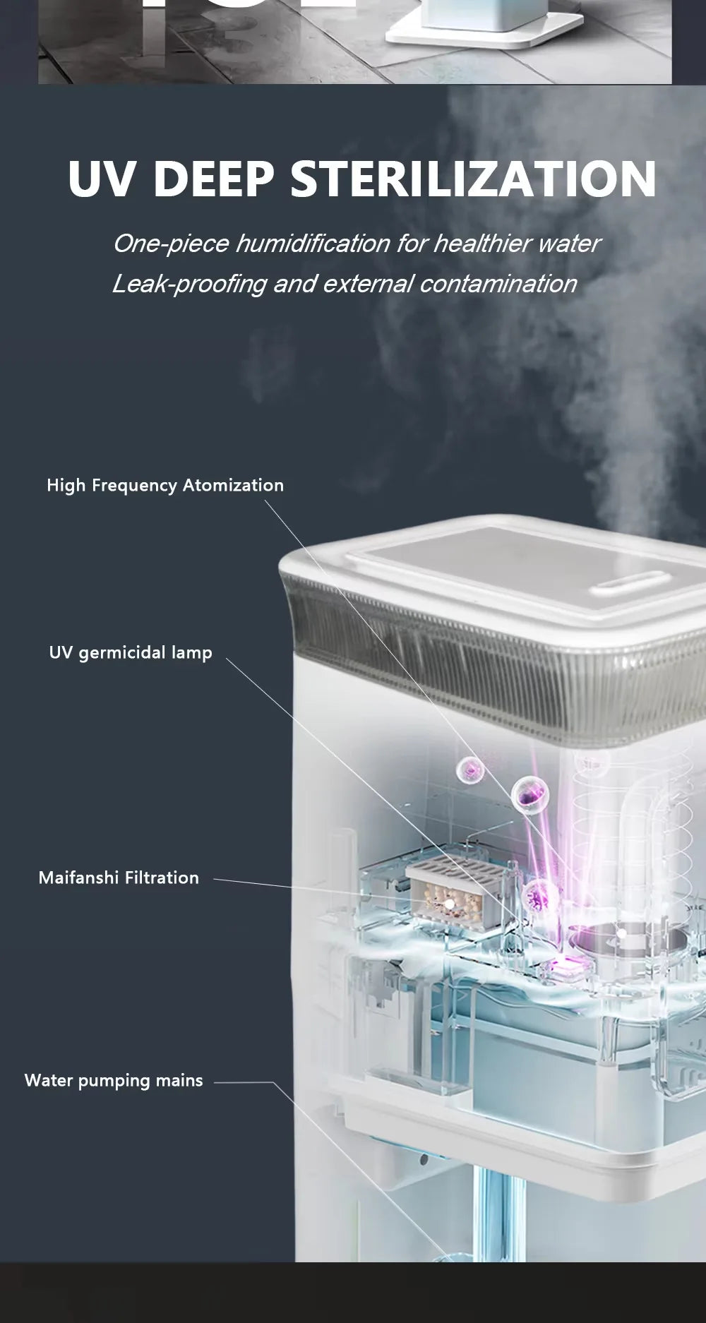 2025 New 13L Smart Humidifier with Warm Mist & Cool Mist Dual Mode, 360° Nozzle Energy Saving, Easy Clean for Home Office