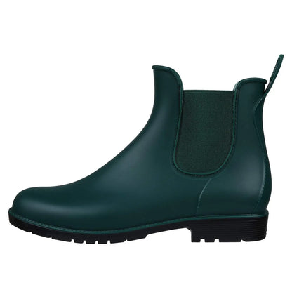 Evshine Fashion Short Rain Shoes For Women New Lady Chelsea Boots Outdoor Anti-slip Waterproof Rain Boots Sodt Rubber Ankle Boot