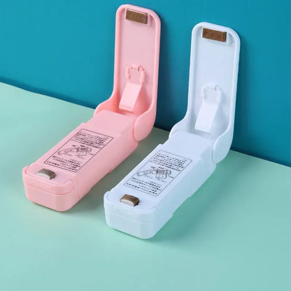 Mini Sealing Machine Thermal Snacks Bags Plastic Close Tweezers for Food Packaging Heater Bags Clips Closure Sealer Foil Welding