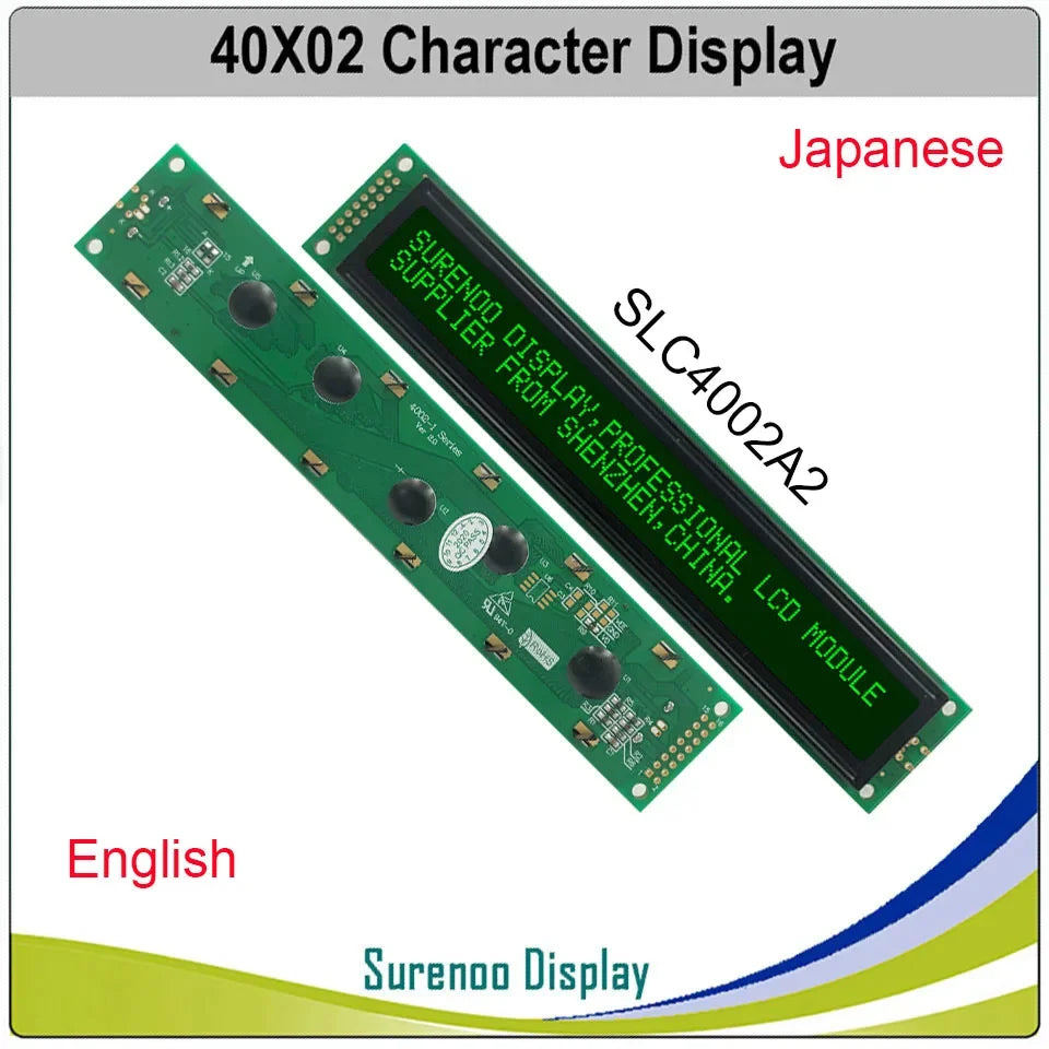 402 40X2 4002 Russian Japanese English Character LCD Module Display Screen LCM Yellow Green Blue with LED Backlight
