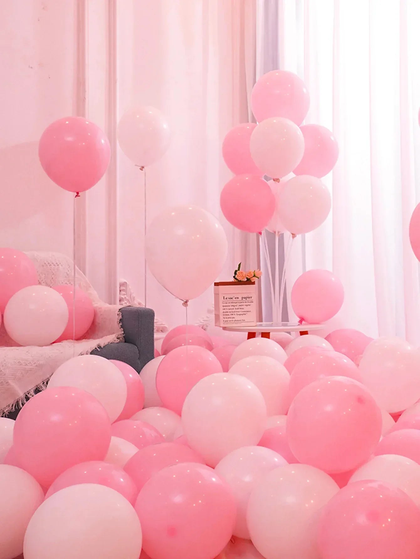 10/20Pcs Heart Shaped Balloons Red Pink Black Latex Balloon for DIY Valentine's Day Engagement Wedding Party Anniversary Decor