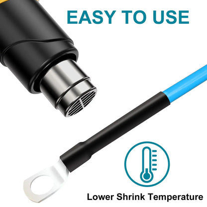 1M 4:1 4/6/8/12/16mm Heat Shrink Tubing Marine Grade Waterproof Adhesive Lined Black Polyolefin Sleeving Wrap Shrinking 4 to 1