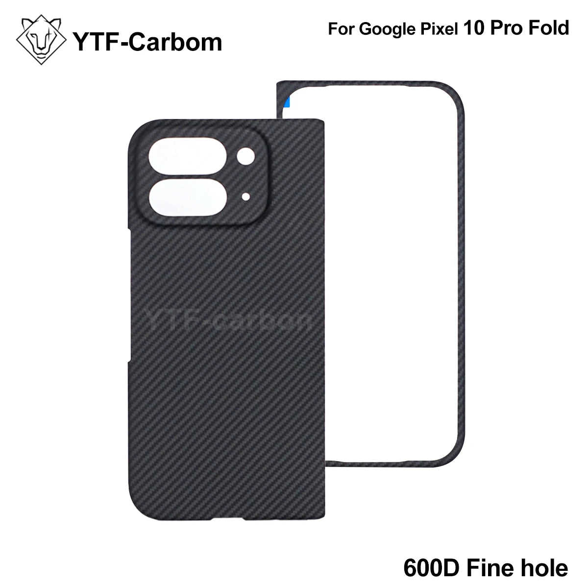 YTF-Carbon new style for Google Pixel 10 Pro fold Kevlar carbon fiber hinge protection cover ultrathin 10 Pro fold phone case