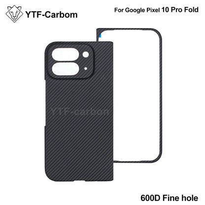 YTF-Carbon new style for Google Pixel 10 Pro fold Kevlar carbon fiber hinge protection cover ultrathin 10 Pro fold phone case