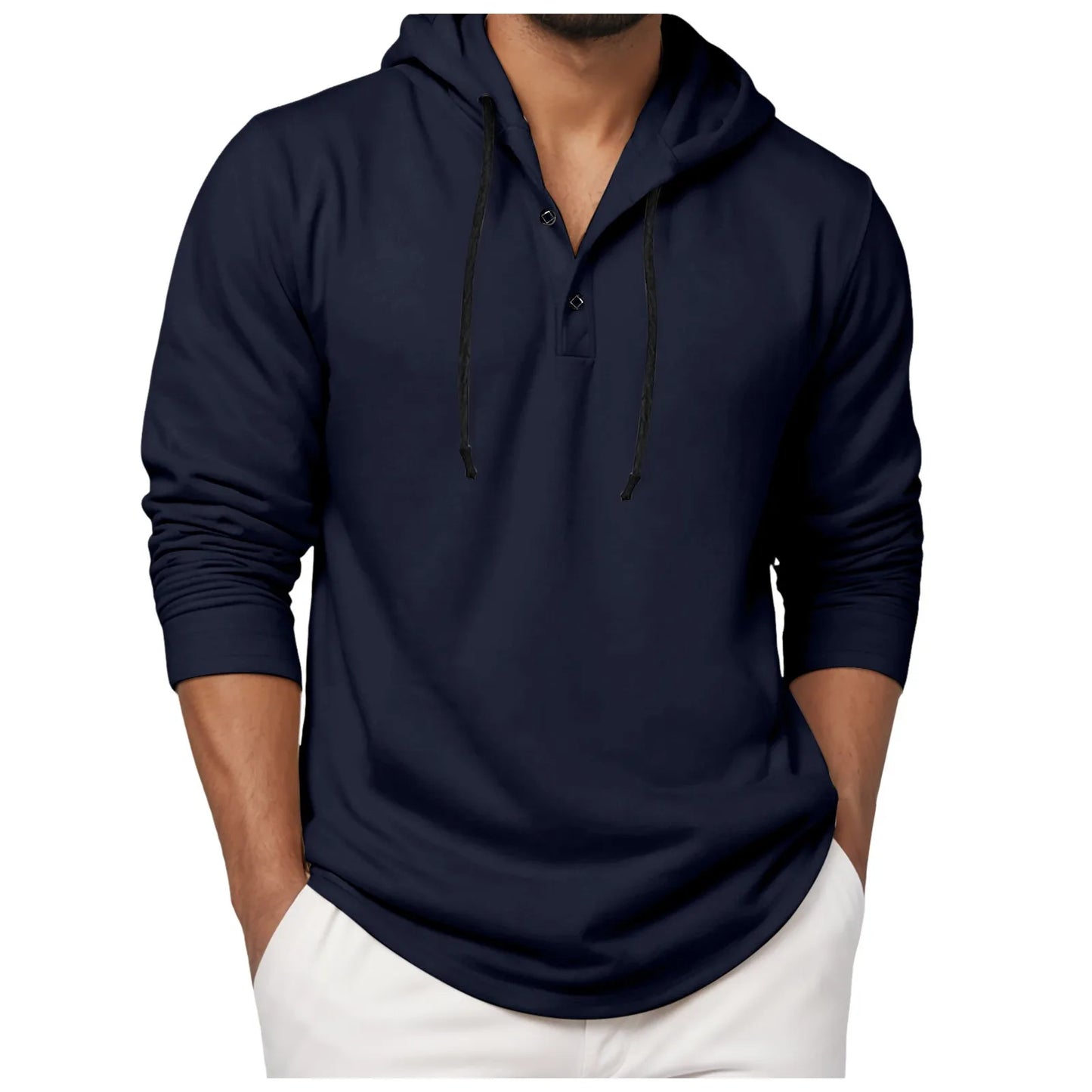 Men'S Hoodie Long Sleeve Button Shirt Casual Beach Yoga Sweatshirt Oversized Hoodie Sweatshirts Casual Shirts For Male Loose