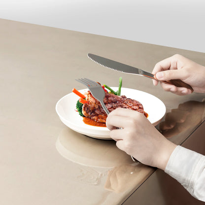 2mm Rectangular Table Film Crystal Clear PVC Transparent  Waterproof Tablecloth Christmas Decoration High Gloss Protector Cover