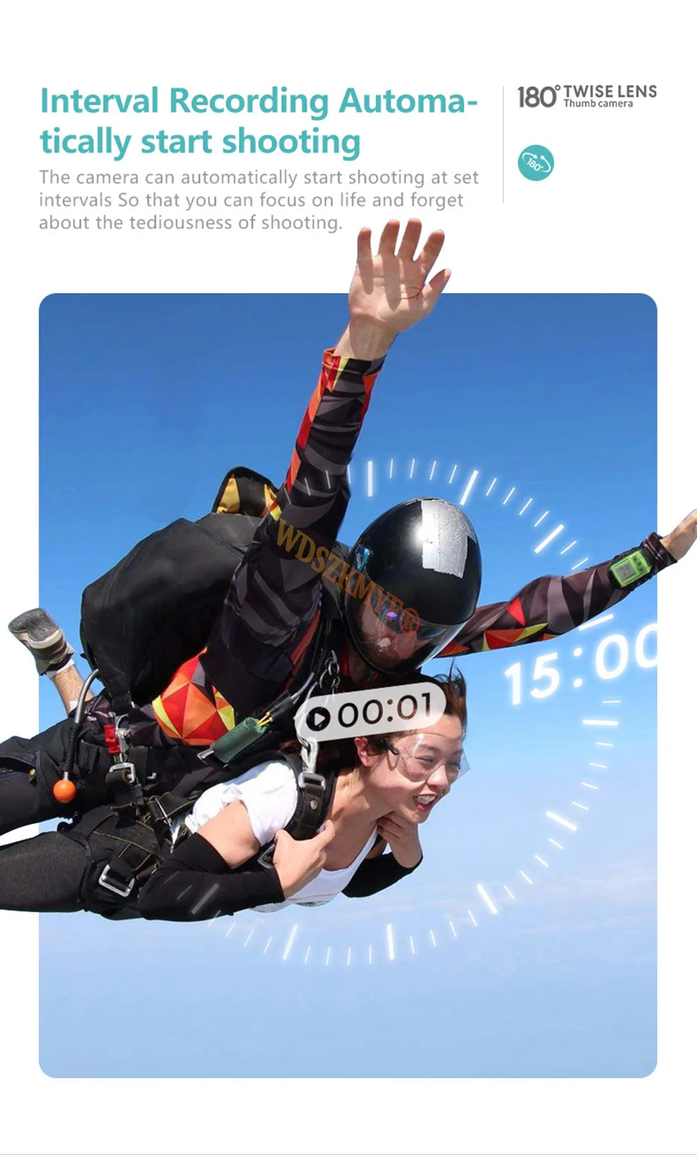 2.7K 180° Rotatable Wifi Outdoor Sports Camera 1.4Inch Screen Thumb Action Cam Motorcycle Road Sport Magnetic Attraction Bracket