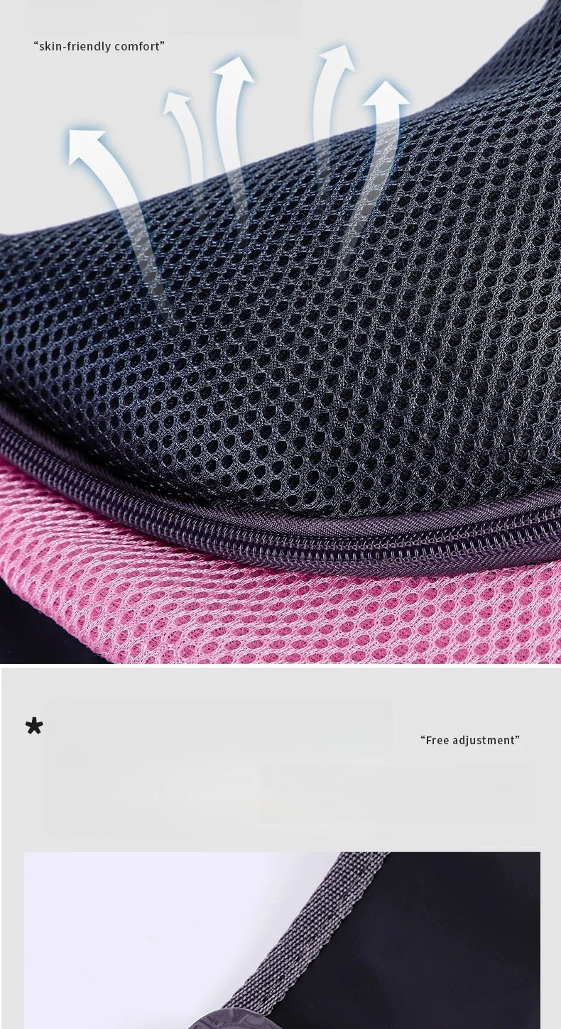 Pet backpack, portable shoulder bag for travel, hands-free outdoor crossbody bag suitable for cat and dog pet supplies