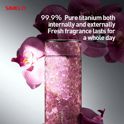 SIMELO Pure Titanium Insulated Cup Large Capacity Portable Water Bottle Business Gift Box Accompanying Mug for Travel Outdoor