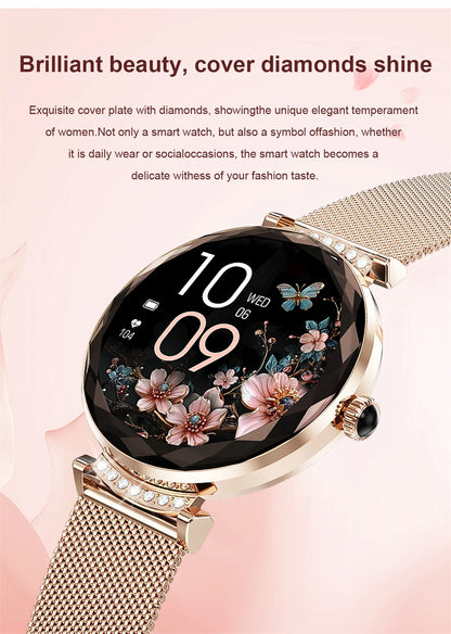 LIGE Fashion Ladies Smart Watch NX7 Pro AMOLED Screen Health Monitoring BT Call Female Women Sport Fitness Tracker Smartwatch
