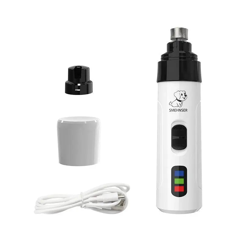 Dog Nail Grinders Painless USB Charging Rechargeable Pet Nail Clippers Quiet Electric Dog Cat Paws Nail Grooming Trimmer Tools