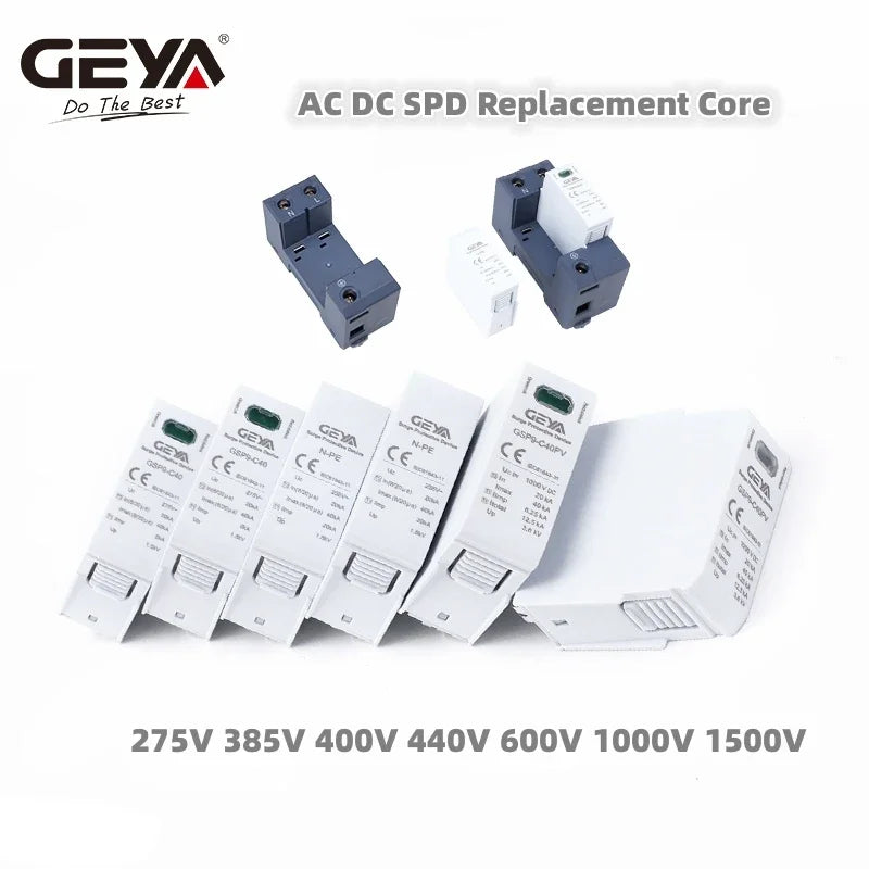 GEYA GSP9  Surge Protector Replacement Core for AC DC SPD 275V 385V 400V 440V 600V 1000V 1500V SPD Bridge