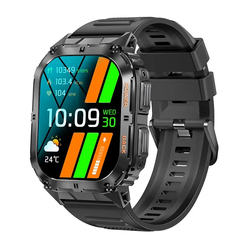 BWSMRIG New Men Smart Watch IP68 Waterproof Bluetooth call  Heart Rate Sleep Monitoring Sport Fitness Smartwatch for Android IOS