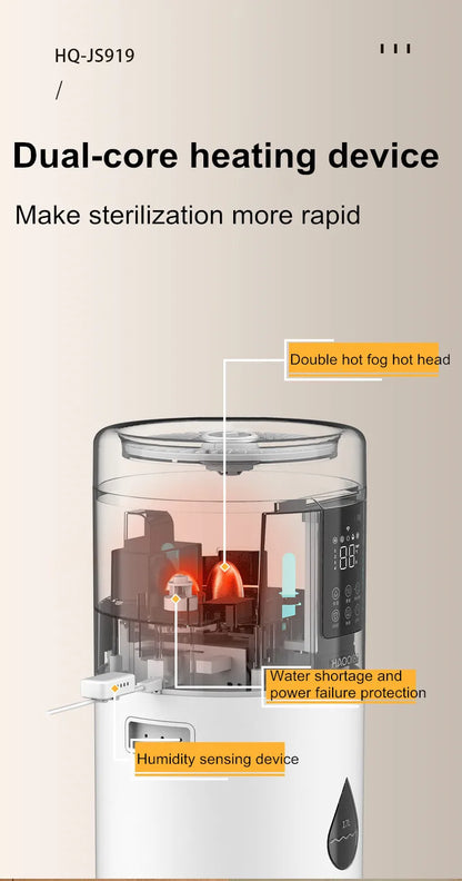 100-240V Humidifiers for Large Room Wholehouse Humidifier 2000 sq.ft.Honovos 17L/4.5Gal Ultrasonic Cool Mist Large Humidifier