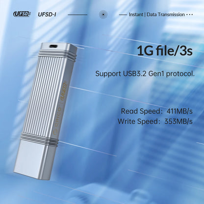 ORICO UFSD Metal Flash USB 3.0 Flash Drive 405MB/S 512GB 256GB 128GB 64GB USB Stick Type C Pendrives Memory Stick U Disk