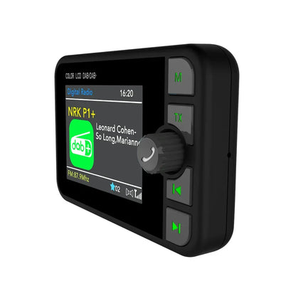Stereo Digital Signal Broadcast Adapter DAB+ Receiver Digital Broadcast Bluetooth-compatible 5.0 Music Player Hands-free for Car