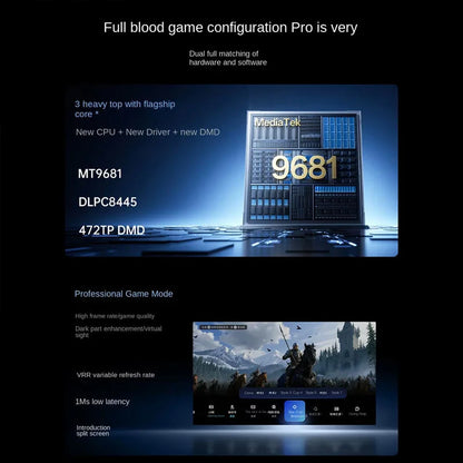 JMGO Projector N5 Pro DLP Optical Zoom Three-Color Laser Home 4K Ultra-HD Connectable Mobile Phone Screen Mirroring Android