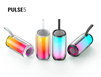 PULSE 5 Family K Song Bluetooth Speaker Portable Column RGB Atmosphere Lamp Audio Boombox Outdoor Waterproof Subwoofer With Mic