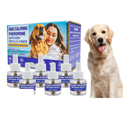 6-pack pet soothing electric heating supplement liquid, cat and dog pheromone, emotional soothing and soothing agent