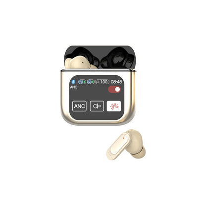 SE60 High quality Touch Screen ANC Wireless Earphones TWS Noise Cancelling Earbud Bluetooth 5.3 Long Battery life HiFi Headphone