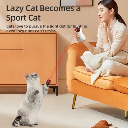 ROJECO Automatic Cat Laser Toy Interactive Intelligent Toys LED Motion Activate Pet Indoor Handheld Wireless Cat Toy Accessories