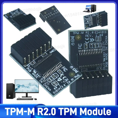 For Asus TPM-M R2.0 TPM Module LPC 14-1 Pin TPM-M R2.0 Hardware Security Chip Trusted Platform Module for Asus Motherboards