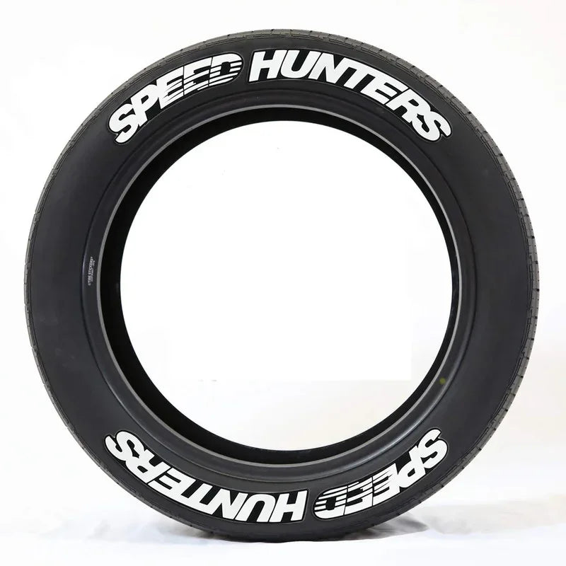 3D Car Tires & Rim Stickers PVC Waterproof Letters Decal Automobile Motorcycle Tire Decoration Wheel Sticker for SPEED HUNTETERS