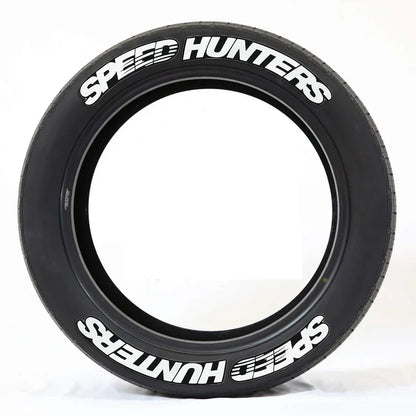 3D Car Tires & Rim Stickers PVC Waterproof Letters Decal Automobile Motorcycle Tire Decoration Wheel Sticker for SPEED HUNTETERS