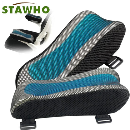 Office Chair Arm Pads with Cooling Gel,Memory Foam Armrest Pads for Gaming Chair Arm Rest Covers for Desk Chair Armrest Cushions
