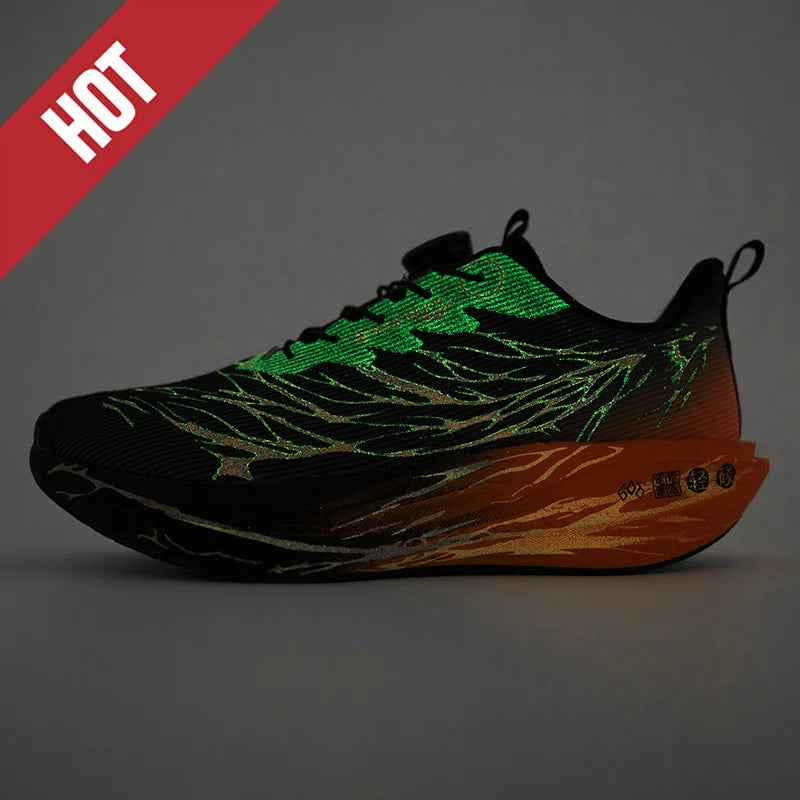 Fluorescence Running Shoes CarbonBoard Marathon Men Sports Casual Tenis Breathable Womens Comfortable Athletic Nonskid Sneakers