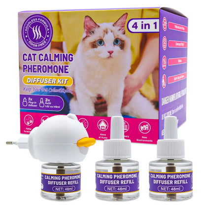 6-pack pet soothing electric heating supplement liquid, cat and dog pheromone, emotional soothing and soothing agent