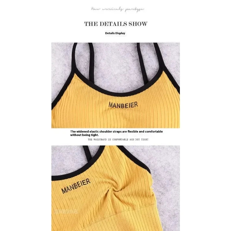 New Sports Bra For Women Gym Sexy Crop Top Bra Women Cotton Underwear Soft Comfort Tube Tops Female Brassiere Tops For Girls