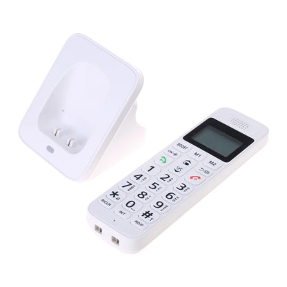 D1018 Digital Cordless Phone Large LED Display Telephone for Home Offices with Caller Display Handsfree Low Radiation