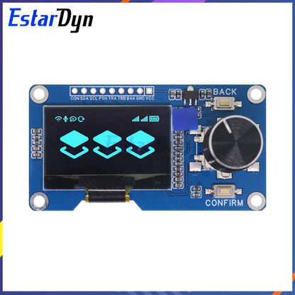 Estardyn 1.3-inch OLED Module White/Blue Button EC11 Rotary Encoder IIC Interface LCD Screen