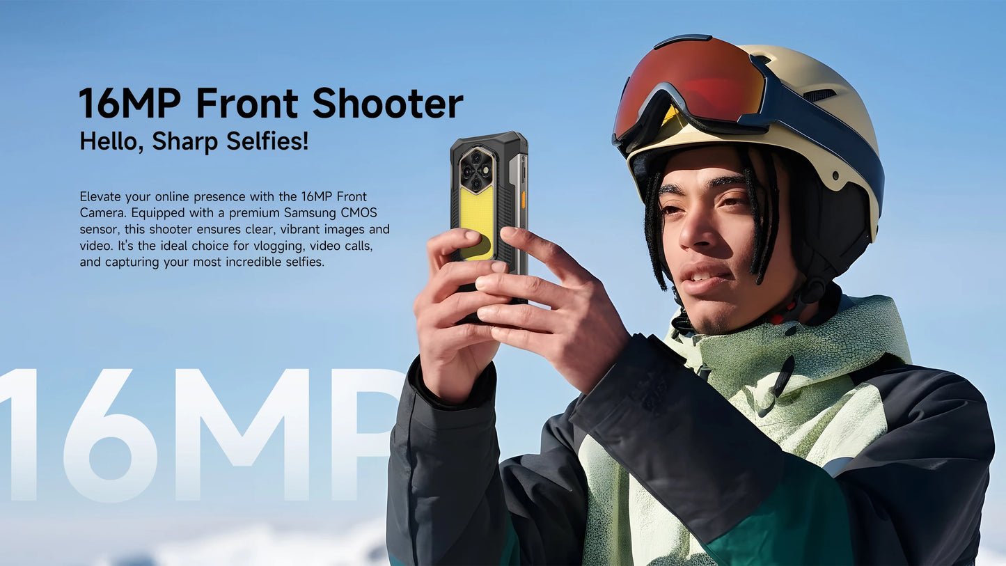Ulefone RugKing 5 Pro 20000mAh Rugged Phone Android 16 16GB+256GB IP68/IP69K Waterproof Smartphone 6.78 FHD+ Night Camera 4G