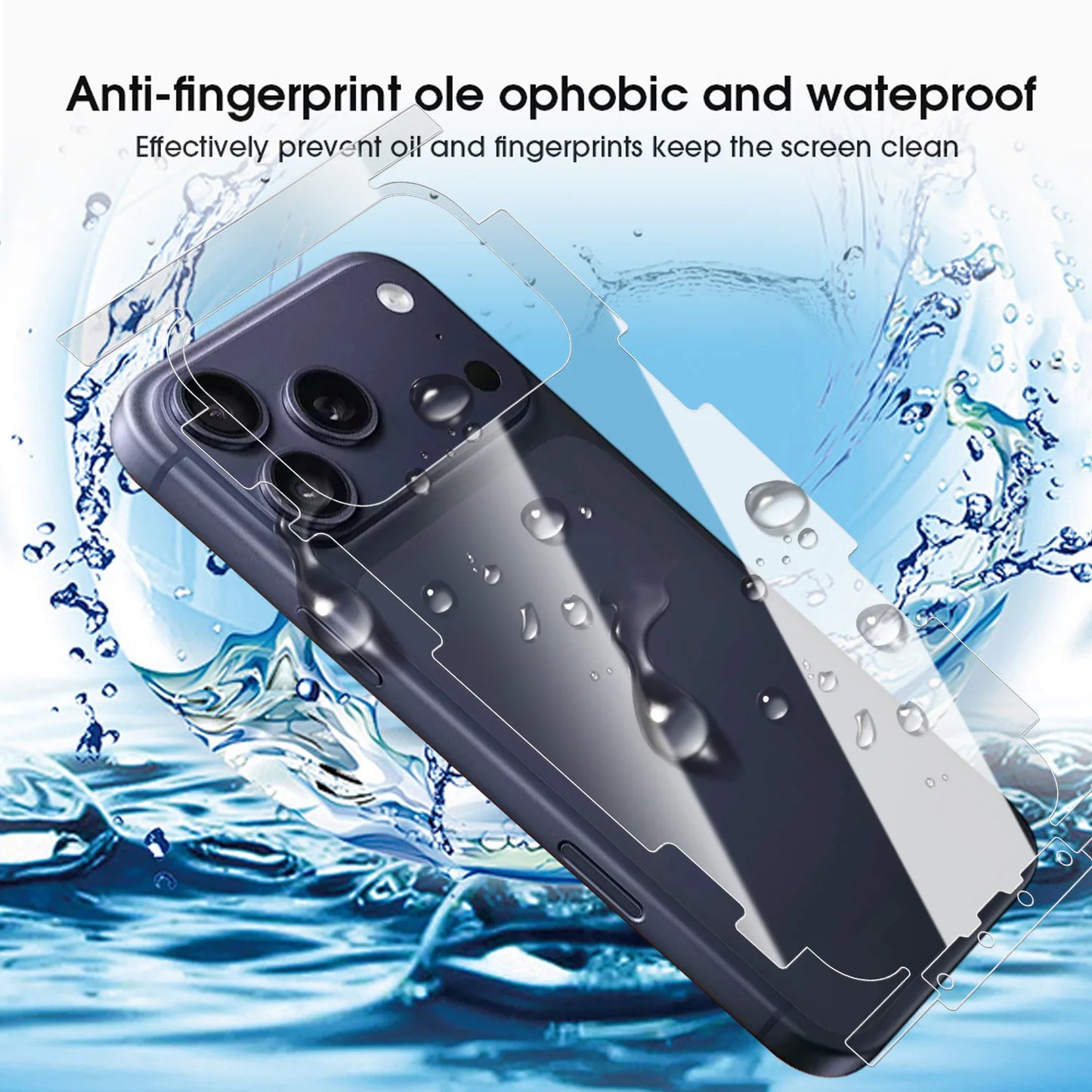 For iPhone 17 Pro Max Air 17Pro 17PM 17Air HD Side Frame Back Full Coverage Protective Film For iPhone17 Border Hydrogel Film