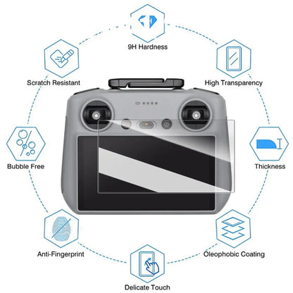 Tempered Glass Screen Protectors for DJI RC 2/1 Remote Control Anti-scratch Films Glass HD Clear Protective Film for DJI RC RC2