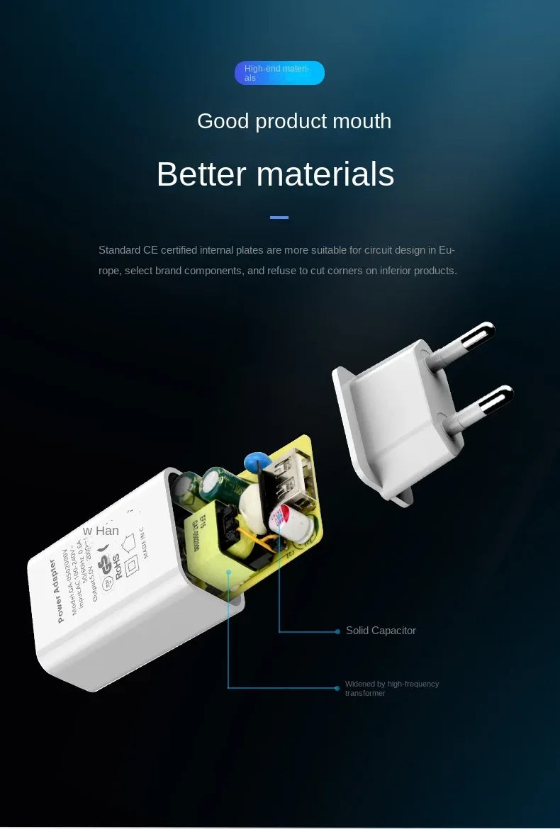 5V 2A EU Plug Adapter USB Wall Charger for Samsung iphone Xiaomi Mobile Phone Charger for ipad Universal Travel AC Power Charger