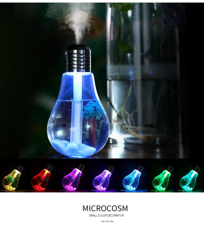 New Small Bulb Humidifier Bedroom Ultra Large Mist Desktop Air Humidifier
