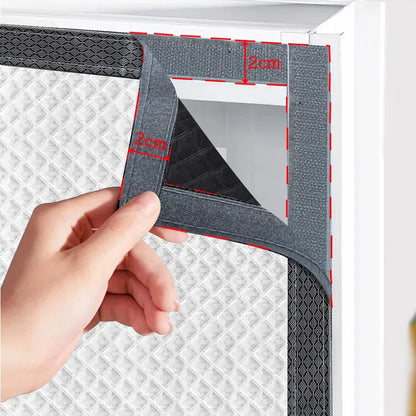 Windproof thermal curtain winter bedroom windproof thermal artifact heat storage insulation film cold seal Windows waterproof