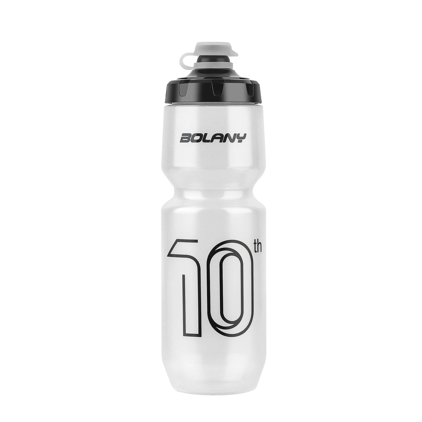 BOLANY 750ML Sports Bottle 10th Rubber Transparent Plastic with lid Bottle Portable Squeeze Drinking Outdoor Cycling Kettle