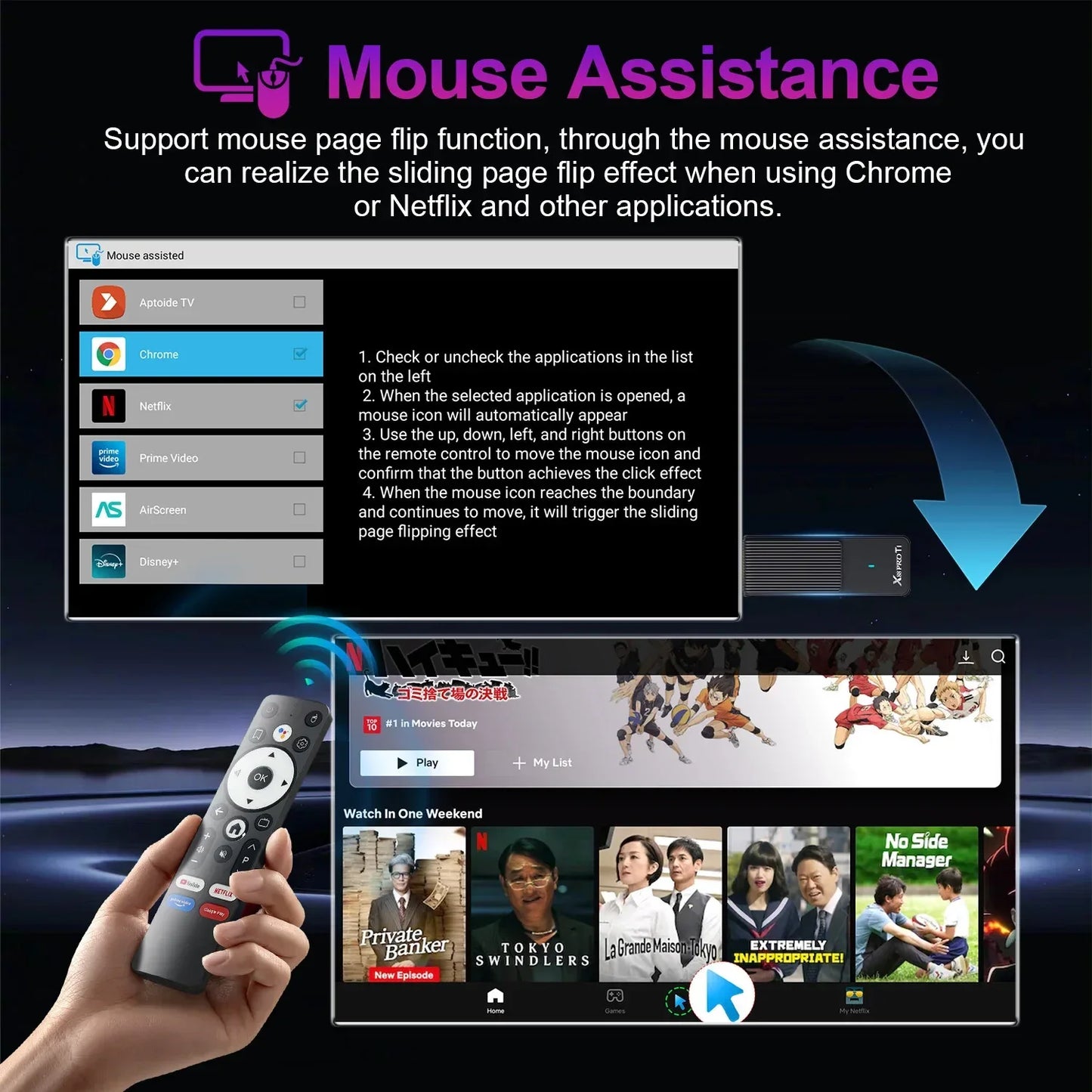 Smart TV Stick Android14.0 X88 PRO RK3518 4K Wifi6 Quad Core Voice Remote Media Player Mini Android TV Stick 2GB 16GB