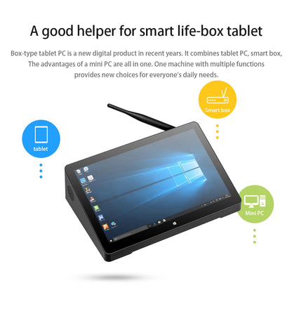20256 Pipo H10 PRO 10.1 Inch IPS Touch Screen MINI PC Win11 Win10 OS Intel N100 Quad Core Tablet PC BT WIFI RJ45 USB 3.0 POE HD