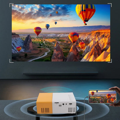 Outdoor Projector Small Projector 1080P Portable 100ANSI 1000LM Brightness Manual Focus 100in Screen Support LED Movie Projector